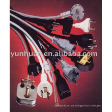 Conjunto de cable de alimentación cable de 1.5mm2 de 0.75 mm 2 de 1mm 2 de AUS/IEC-C13 h05vv-f